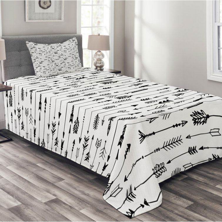 Ebern Designs Fulk Tribal Bedspread Set with Cushion Cover Wayfair.co.uk